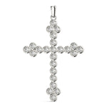 Multi-Diamond Religious Cross Pendant