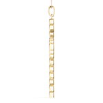 14K Yellow Gold Diamond Cross Pendant