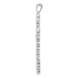 Multi-Diamond Religious Cross Pendant