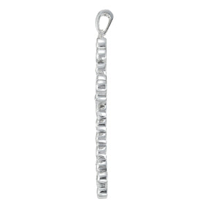 Multi-Diamond Religious Cross Pendant