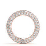 14K Rose Gold Diamond Circle Pendant