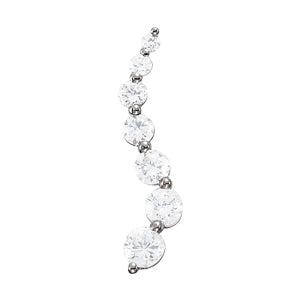 Round Diamond Journey Pendant
