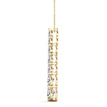14K Yellow Gold Round Diamond Journey Pendant