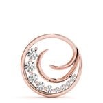 14K Rose Gold Diamond Journey Pendant