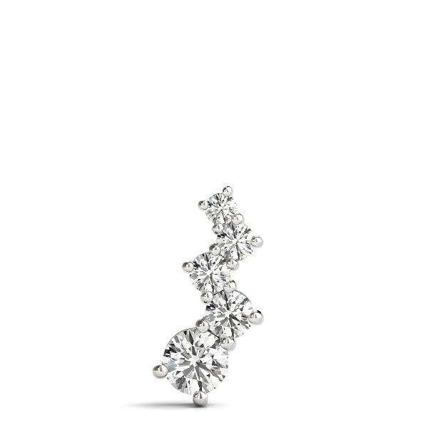 1 CTW Round Diamond Journey Pendant