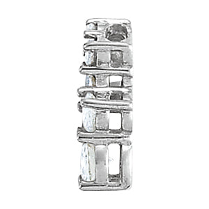 1 CTW Round Diamond Journey Pendant