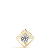 14K Yellow Gold 1ct Round Diamond Pendant