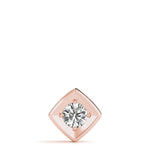 14K Rose Gold 1ct Diamond Solitaire Pendant