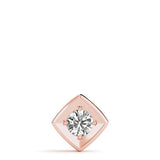14K Rose Gold 1ct Diamond Solitaire Pendant