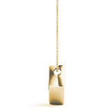 14K Yellow Gold 1ct Round Diamond Pendant