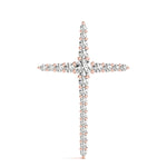 14K Rose Gold Round Diamond Fashion Pendant