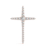 14K Rose Gold Round Diamond Fashion Pendant