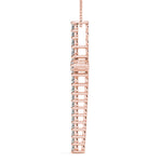14K Rose Gold Round Diamond Fashion Pendant