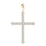 14K Yellow Gold 1ctw Round Diamond Pendant