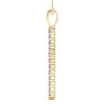 14K Yellow Gold 1ctw Round Diamond Pendant