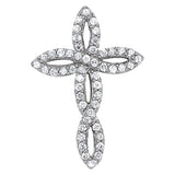 Multi-Diamond Religious Cross Pendant