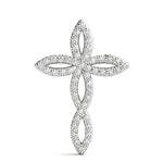 Multi-Diamond Religious Cross Pendant