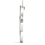 Multi-Diamond Religious Cross Pendant