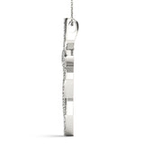 Multi-Diamond Religious Cross Pendant