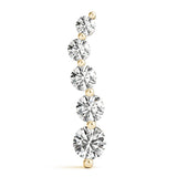 14K Yellow Gold Diamond Journey Pendant