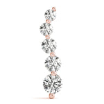 14K Rose Gold 1 CT Diamond Journey Pendant