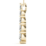 14K Yellow Gold Diamond Journey Pendant