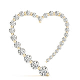 14K Yellow Gold Round Diamond Journey Pendant