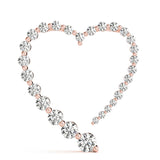 14K Rose Gold Diamond Journey Pendant