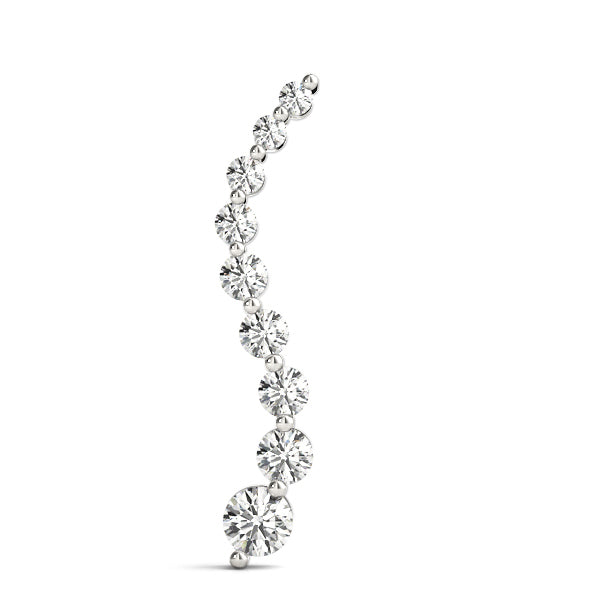 Round Diamond Journey Pendant