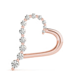 14K Rose Gold Diamond Cluster Fashion Pendant