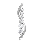 Diamond Journey Pendant in Multiple Metals