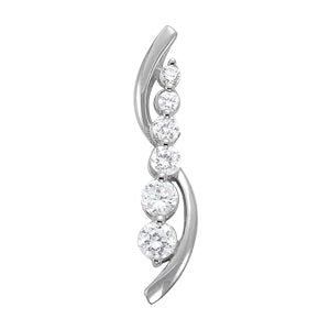 Diamond Journey Pendant in Multiple Metals