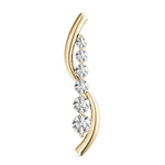 14K Yellow Gold Diamond Journey Pendant