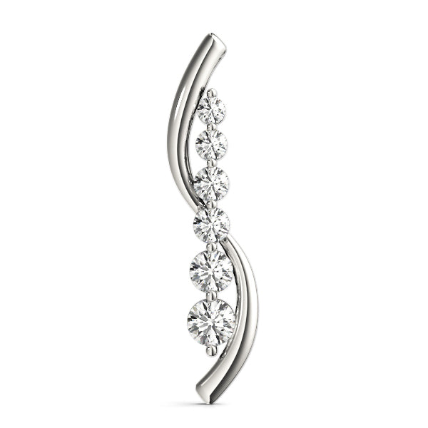 Diamond Journey Pendant in Multiple Metals