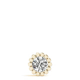 14K Yellow Gold 1ct Diamond Solitaire Pendant Necklace
