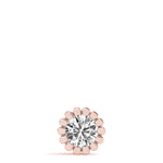 14K Rose Gold 1ct Diamond Solitaire Pendant