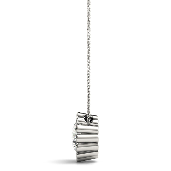 Platinum 1 ct Diamond Solitaire Pendant