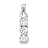 Round Diamond Love Knot Pendant