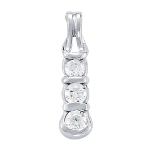 Round Diamond Love Knot Pendant