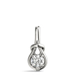 1 CT Round Diamond Love Knot Pendant