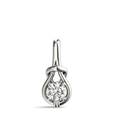 1 CT Round Diamond Love Knot Pendant