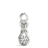 1 CT Round Diamond Pendant Necklace