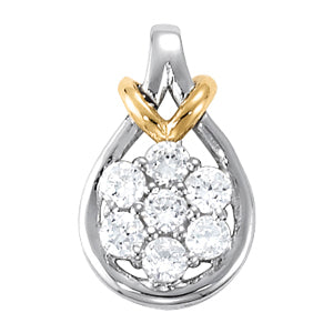 7-Stone Round Diamond Fashion Pendant