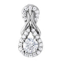 Multi-Diamond Love Knot Pendant