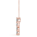 14K Rose Gold Diamond Fashion Pendant