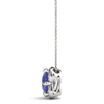 Round Diamond Halo Pendant
