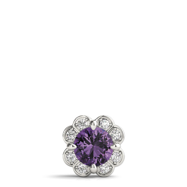 Round Diamond Halo Pendant