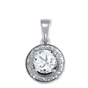 1.0 CT Round Diamond Solitaire Pendant