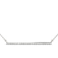 24-Diamond Round Pendant Necklace