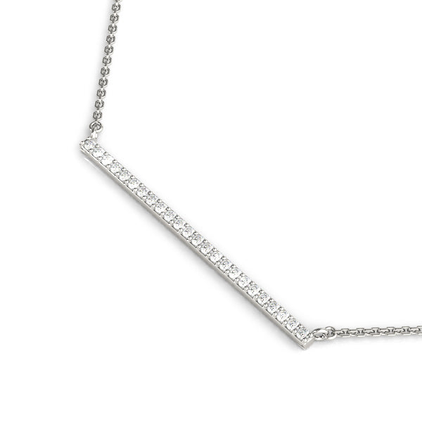 24-Diamond Round Pendant Necklace